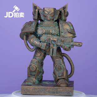 三星堆《机甲战士》车载潮玩青铜手办公仔搞笑模型摆件国潮