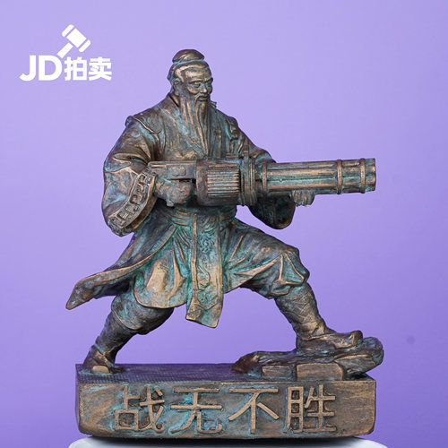 JiaDe青铜色孔子像车载潮玩手办