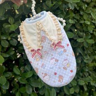 FairyDog私宠定制宠物猫狗衣服秋冬加绒加厚背心泰迪比熊约克夏