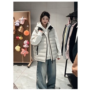 排骨棉服马甲情侣短款2026新款秋冬季韩版宽松小个子保外套
