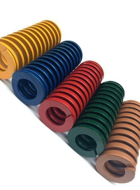 模具弹簧日标TL蓝色矩形冲压压簧外径27内径13.5长30-300L中负荷