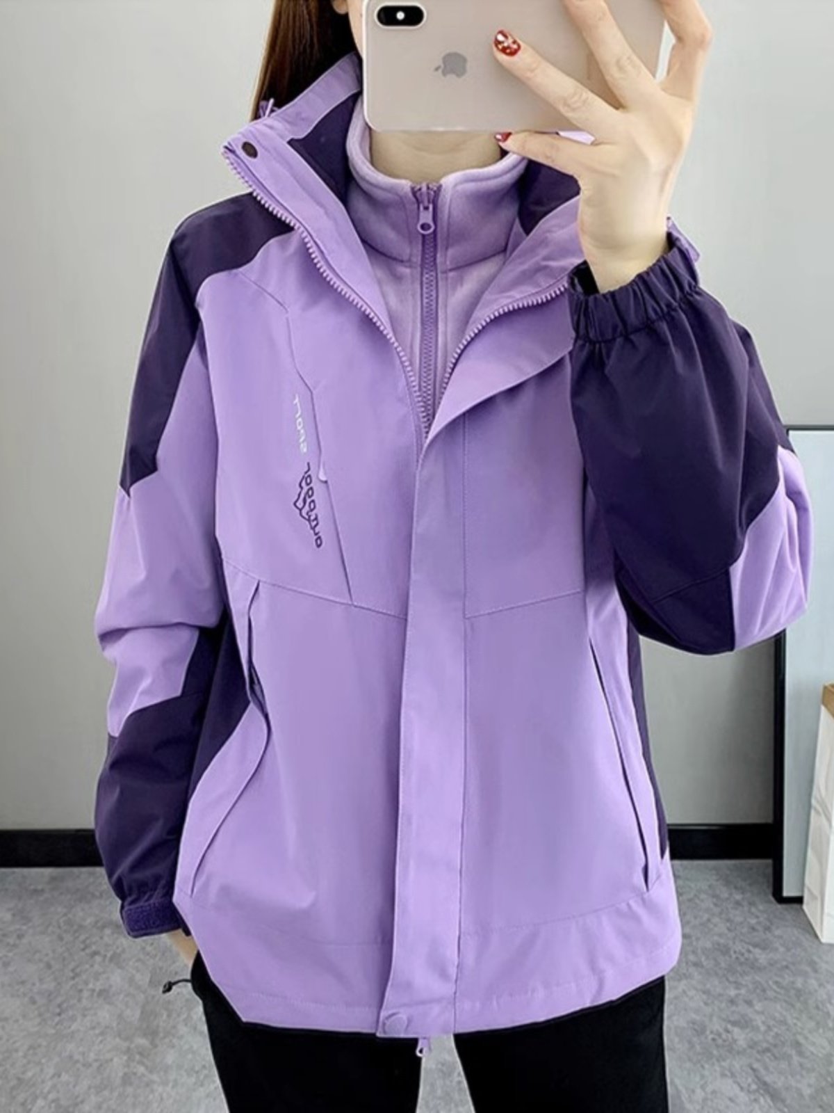 冲锋衣女款2025新款三合一可拆卸户外防风保暖秋冬季大码夹克外套,女装/女士精品,派克服,淘宝优惠券,粉丝福利购,淘宝优惠卷