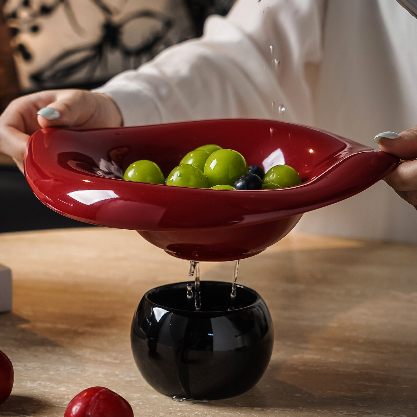 艺术沥水果盘，为家添抹果味格调