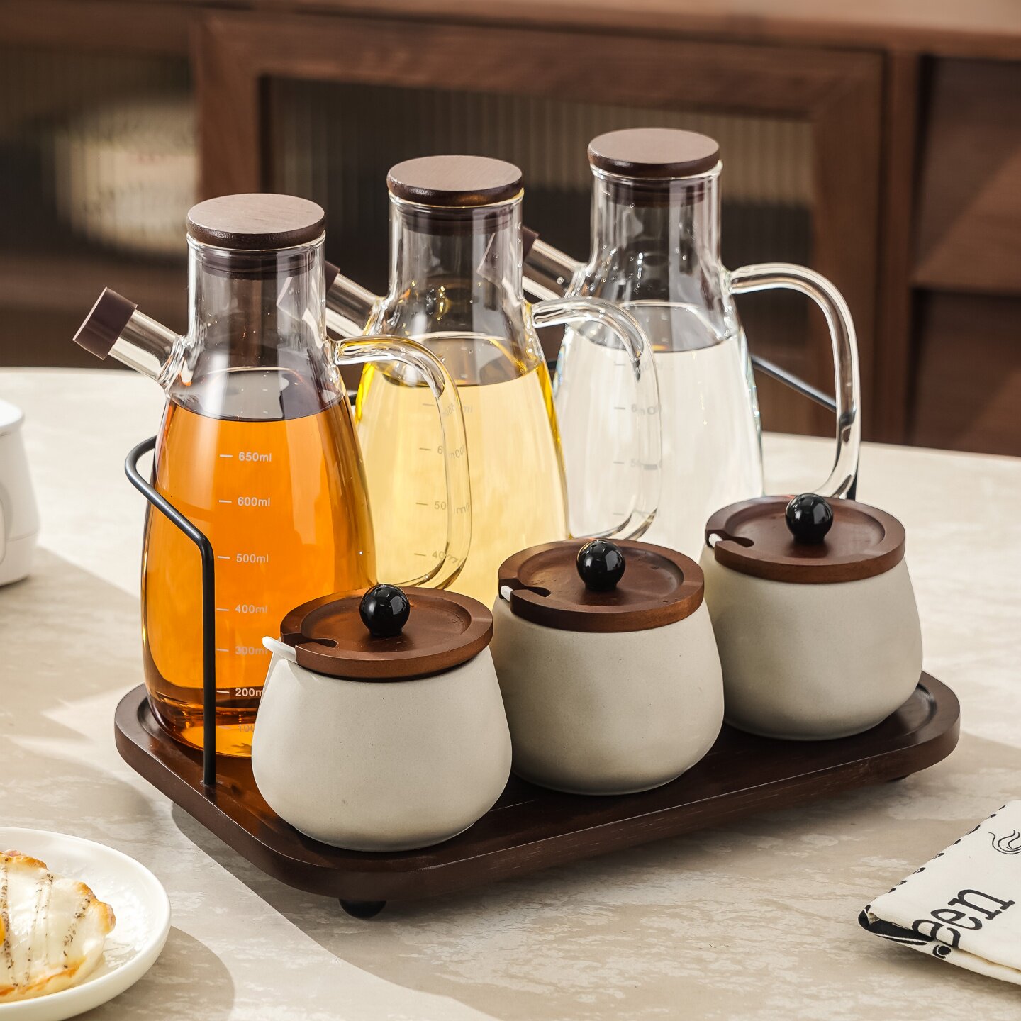 厨房氛围感C位！高颜值调味套装