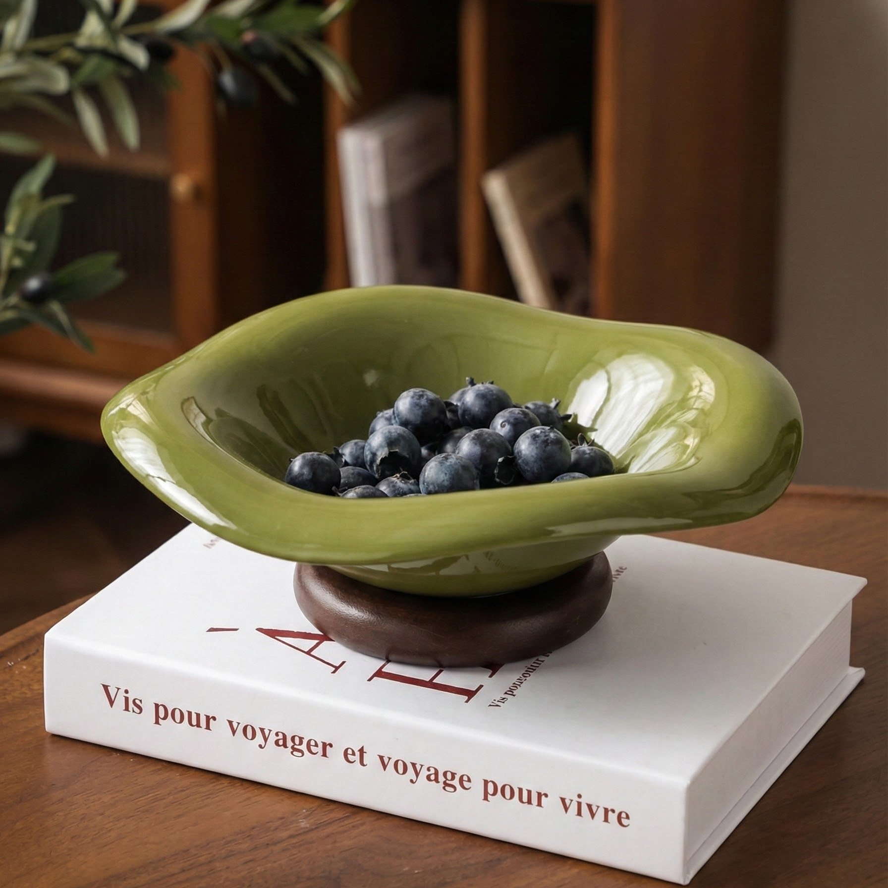 精致新年家用陶瓷高脚水果盘客厅新婚乔迁高端干果盘糖果零食收纳,家居饰品,果盘/果篓,淘宝优惠券,粉丝福利购,淘宝优惠卷