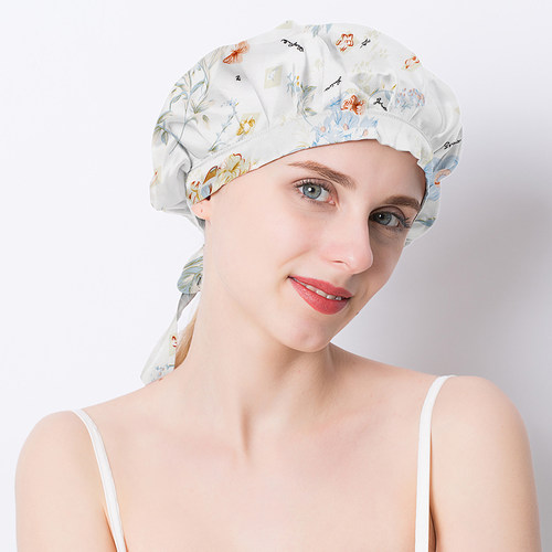 真丝桑蚕丝产妇帽包邮