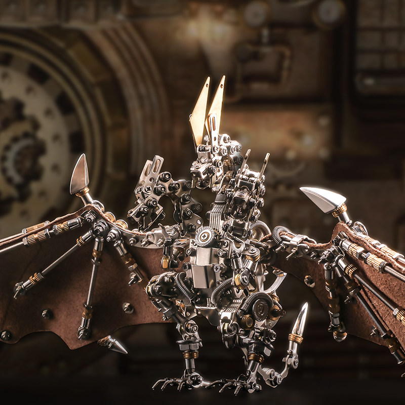 机械党耶梦·德拉根金属模型潮玩手办桌面摆件高端工艺品节日礼品