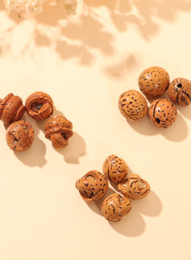 天然桃核雕刻桃蓝桃筐编织手链饰