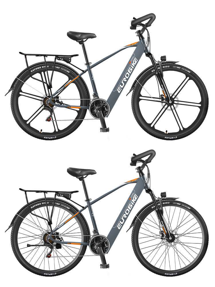 欧拜克电动自行车29寸48V锂电池碟刹400W男女越野电动山地车旅行