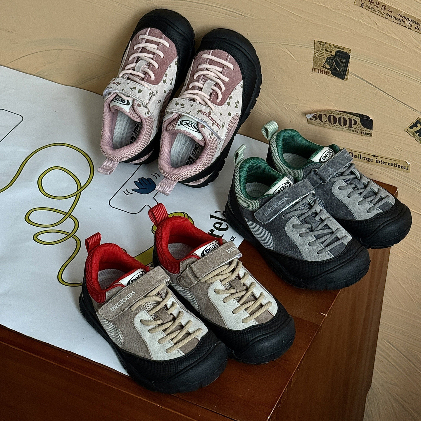 CBC 女童鞋子2026春季儿童运动鞋粉色碎花休闲男宝户外徒步登山鞋,童鞋/婴儿鞋/亲子鞋,运动鞋,淘宝优惠券,粉丝福利购,淘宝优惠卷