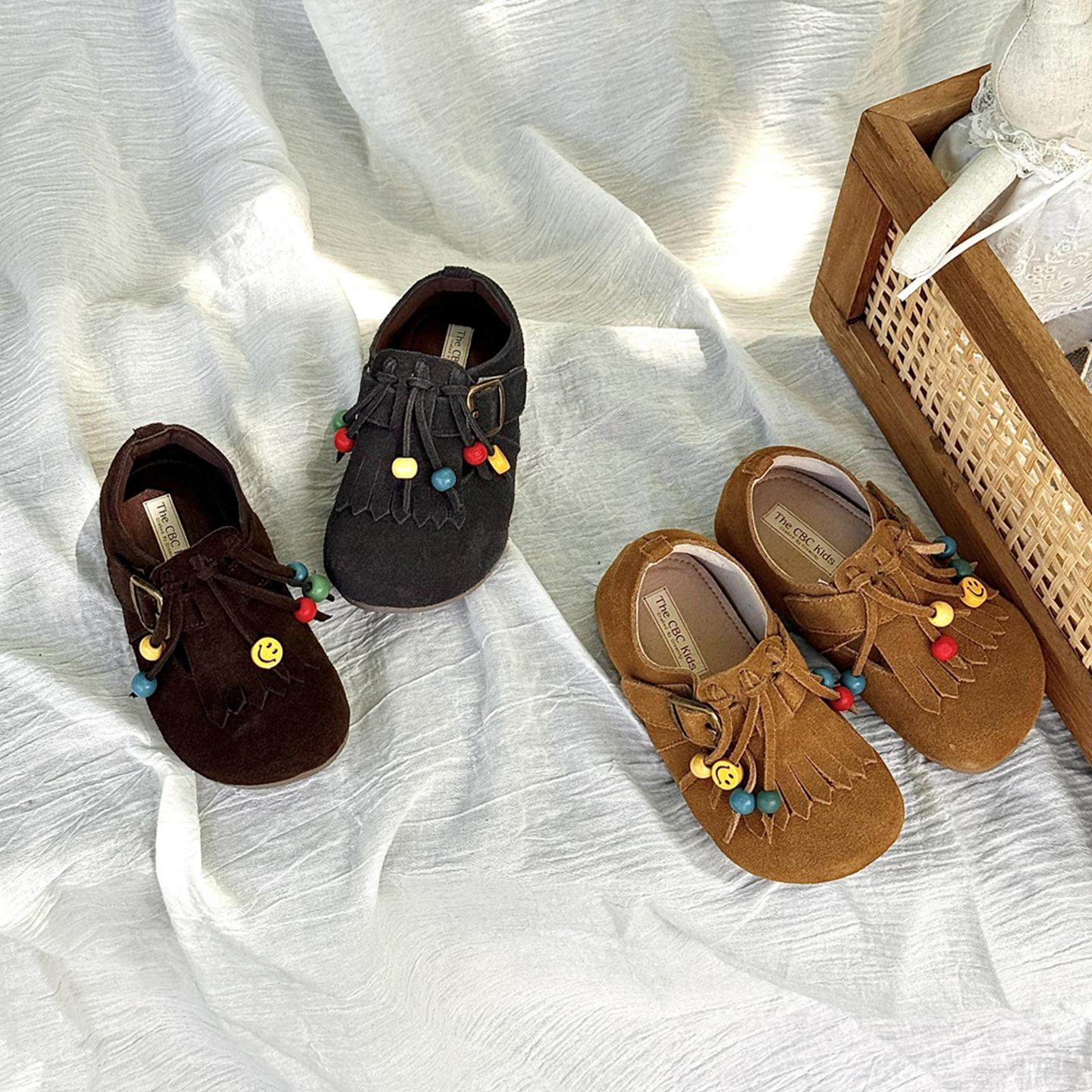 THECBC女童皮鞋民族风宝宝单鞋