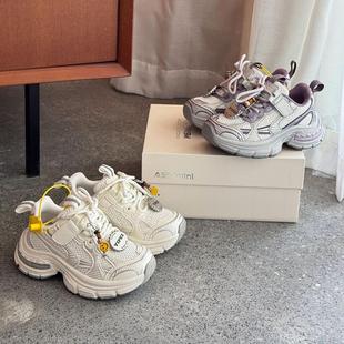 女童鞋 中大童潮鞋 秋季 轻便跑步软底男童老爹鞋 2025儿童运动鞋 ASM