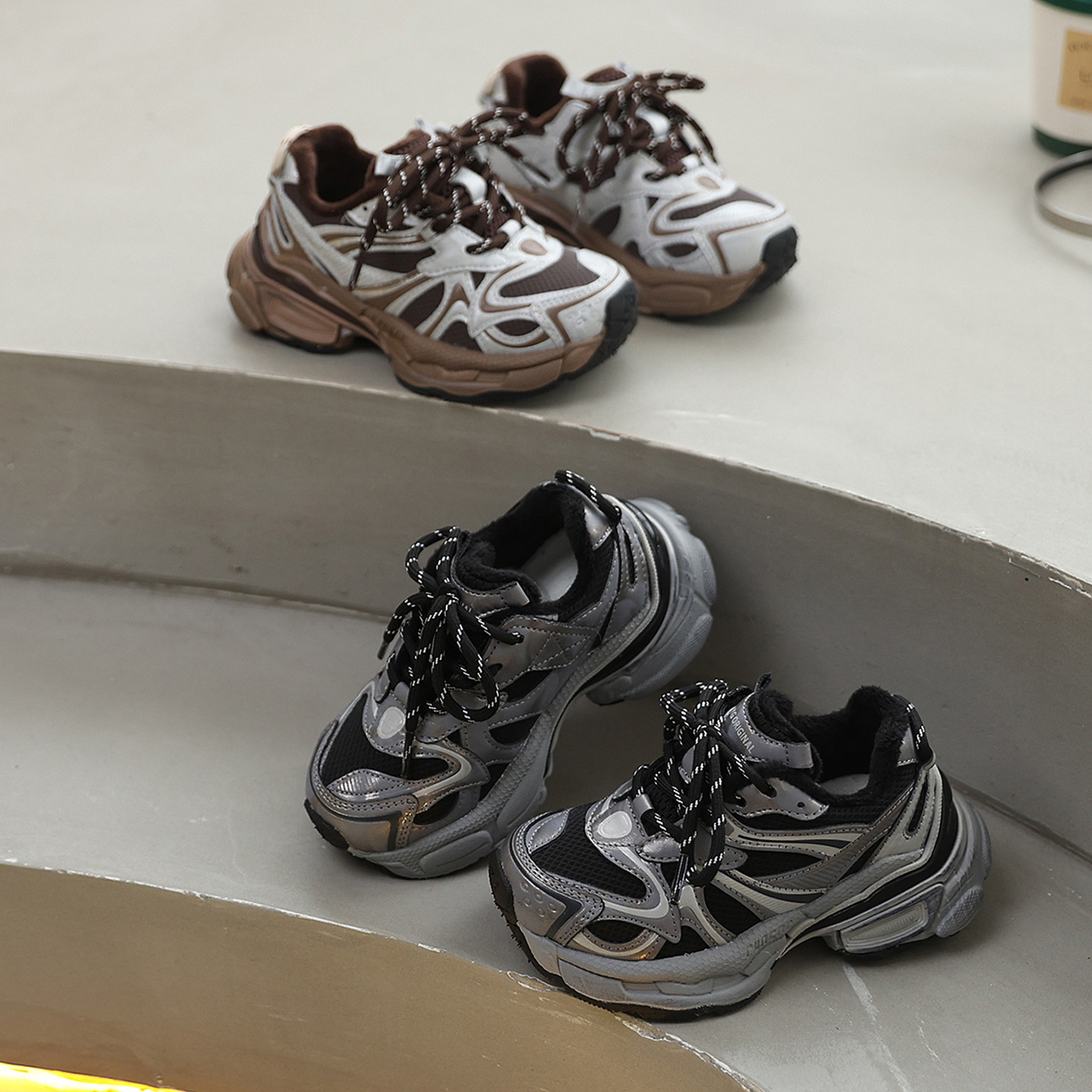 YYG儿童老爹鞋女童鞋子2025冬季