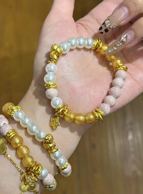 2026香灰粉瓷金蛇手串蛇年本命年太岁化手链北京法物流通处请