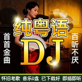 车载U盘经典 粤语老歌热门DJ重低音标准高音质劲爆嗨曲音乐U盘