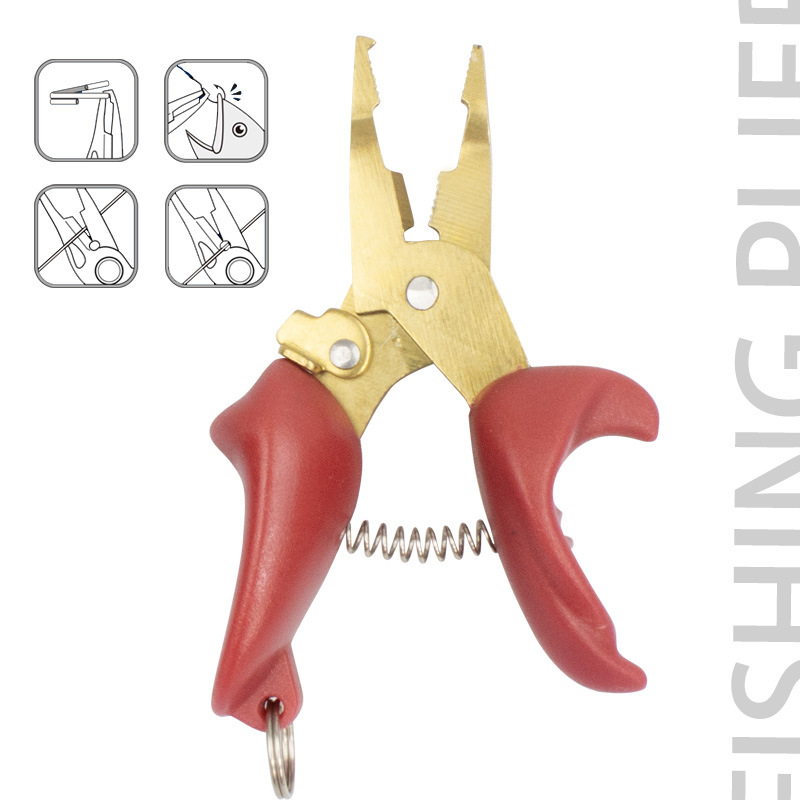 钓鱼钳可随身携带便捷大力马线钳剪鹰嘴除微物环路亚钳PE线剪