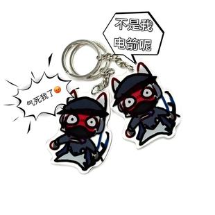 红温露娜挂件钥匙扣表情包三角洲行动邪恶猫猫头金卢娜白裤子挂饰