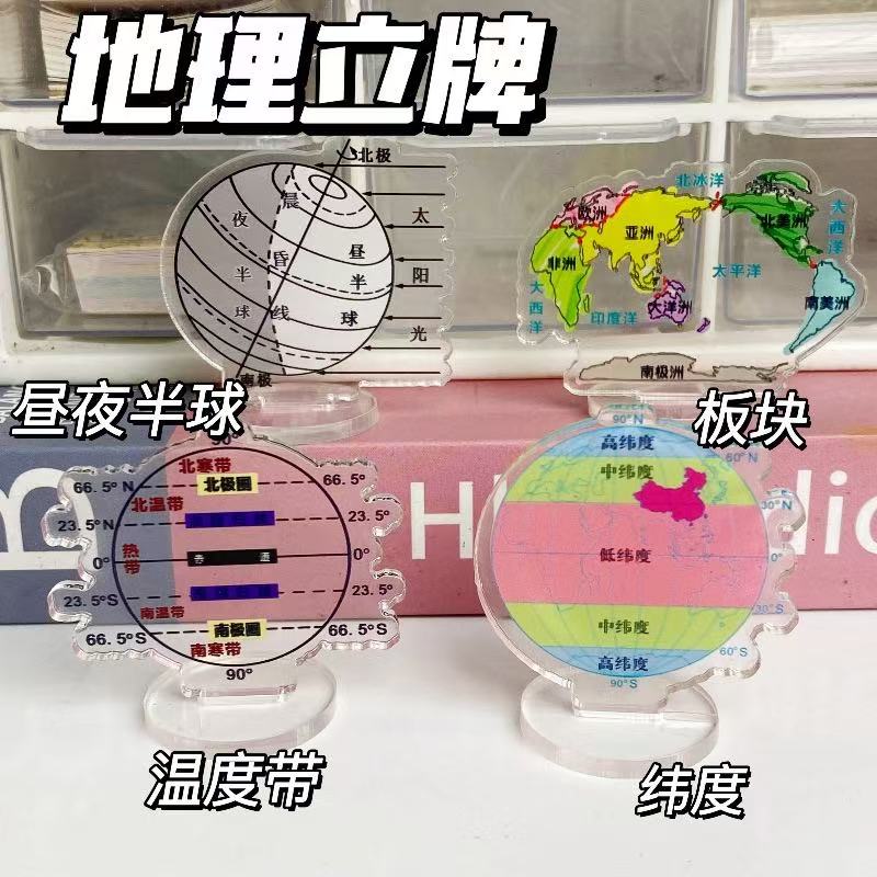 地理立牌学习励志摆件
