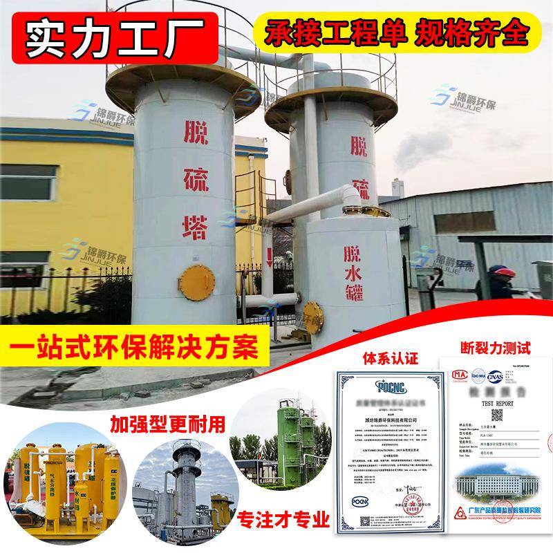 沼气脱硫净化器脱硫罐脱硫塔养殖场脱硫设备增压泵过滤器沼气脱硫