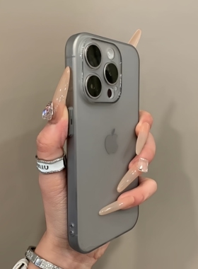 超薄全包拍照按键17手机壳适用苹果16promax保护套iPhone15pro简约磨砂14/13pro不粘指纹12软胶11硅胶男女新