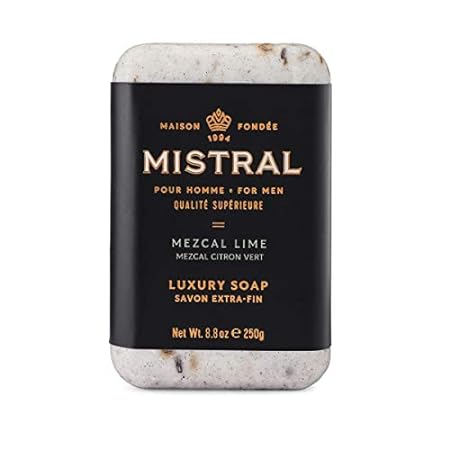 Mistral Bar Soap Organic, Mezcal Lime, Large Bar, Natural