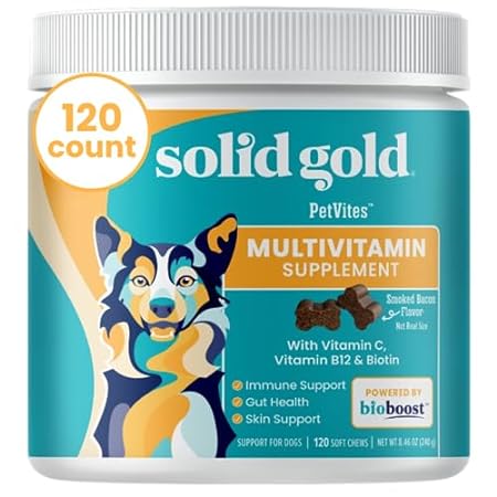 Solid Gold Dog Multivitamin - Bacon Flavored Dog Vitamins