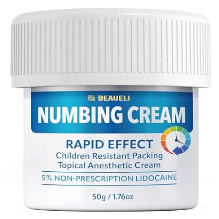 Tattoo Numbing Cream(50g)， Numbing Cream for Waxing， Pier