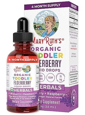 MaryRuth's Toddler Elderberry Liquid Drops | USDA Organic