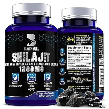 Blackbúll Shilajit 1200Mg Bioperine