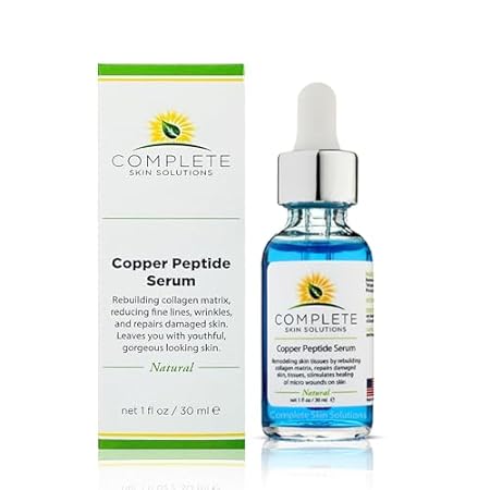 Copper Peptide Face Serum Collagen - With Anti Aging Skin