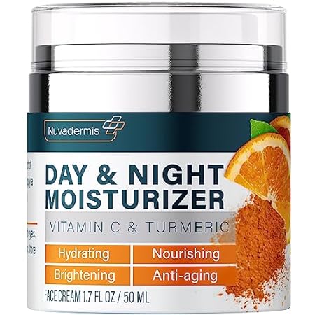 NUVADERMIS Face Moisturizer with Vitamin C and Turmeric -