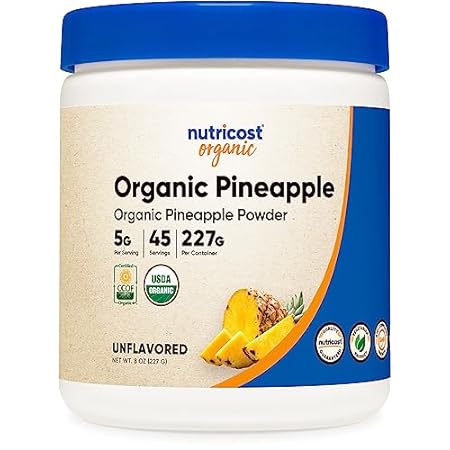 Nutricost Organic Pineapple Powder (8 OZ) - USDA Certifie