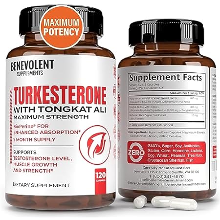 Turkesterone 8，000mg [Highest Purity] + BioPerine? for Hi