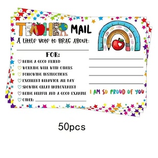 学校品格教育教师激励学生培养良好日常行为卡明星片teacher mail