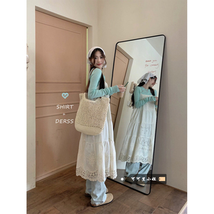 蕾丝吊带连衣裙女春季 可可里小姐法式 裙子海边度假温柔风叠穿长裙