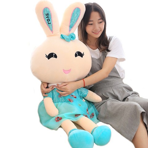 兔子儿童可爱公仔毛绒玩具花仙子女生生日礼物love抱枕玩偶安抚