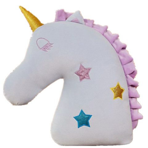 护腰垫靠垫护颈枕卡通U型枕抱枕小马椅子办公室靠枕靠背垫独角兽