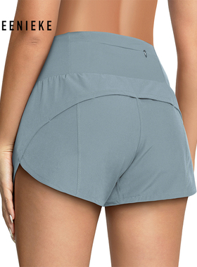 1ULU运动短裤女防走光马拉松跑步健身瑜伽服高腰休闲透气宽松速干