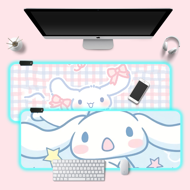 电竞rgb发光可定制软萌办公桌垫