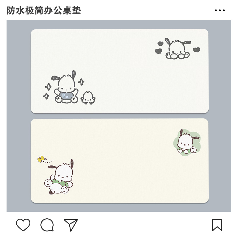 极简办公桌垫超大鼠标垫防水皮革