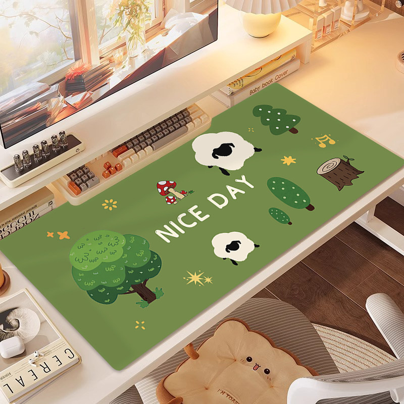 清新护眼鼠标垫超大高颜值