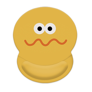 搞怪表情笑脸鼠标垫小号硅胶护腕垫女生卡通办公电脑桌垫键盘手托