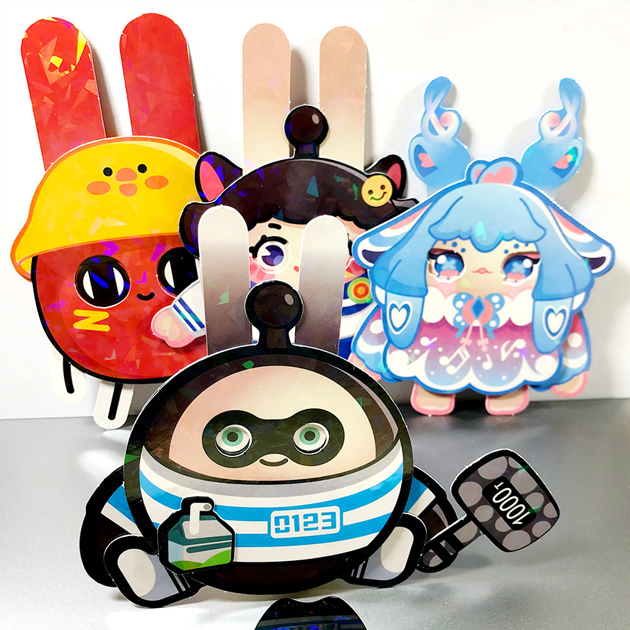 可动纸片人手工材料包蛋仔派对diy材料人偶动漫图纸模型儿童玩具