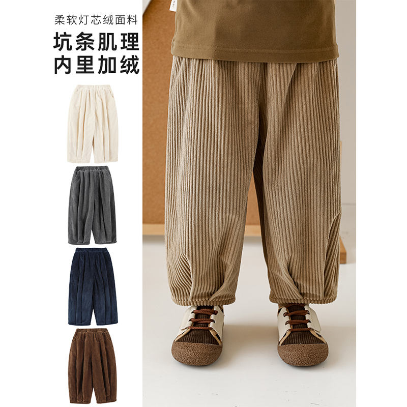 竖条灯芯绒面料，手感舒适