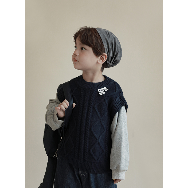 新款宝宝针织卫衣针织卫衣时髦