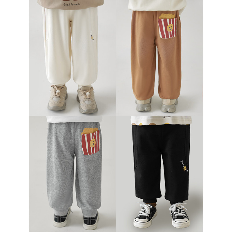 幼悠男童2025春秋新款流行运动休闲束脚裤柔软亲肤儿童松紧长裤潮,童装/婴儿装/亲子装,裤子,淘宝优惠券,粉丝福利购,淘宝优惠卷