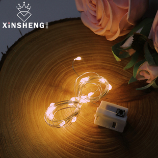 饰 灯饰满天星许愿灯礼盒鲜花束少女浪漫ins鲜花装 芯苼 led小灯串