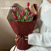 花店浪漫高质感鲜花束包花纸资材 手工麻丝纸 2.14情人节 芯苼