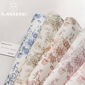 芯苼 原创午后红茶复古木棉纸花店鲜花束手工DIY包花纸材料微防水