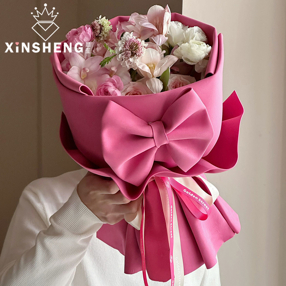 芯苼 泡泡棉造型纸花束包花纸节日礼品手工花艺diy礼物包装纸材料